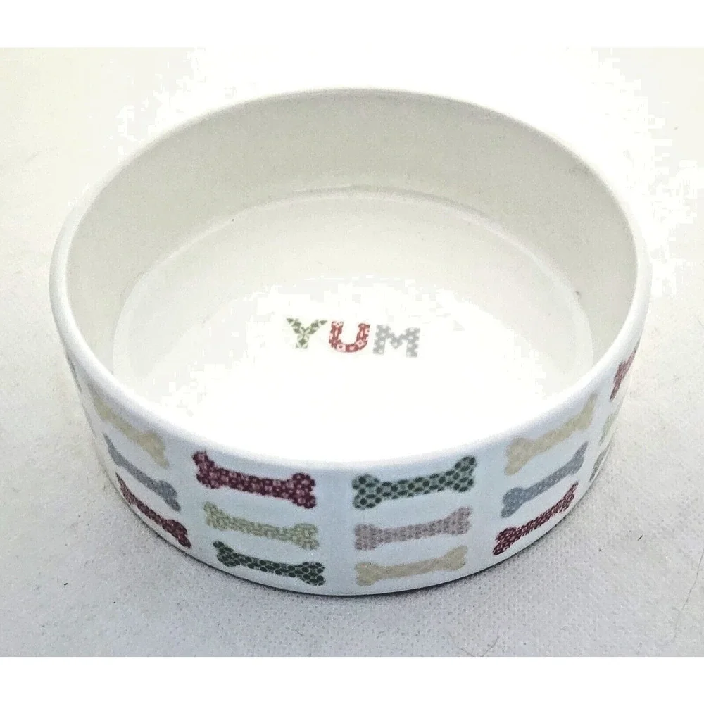 Dog Bowl-Fringe-Ceramic-